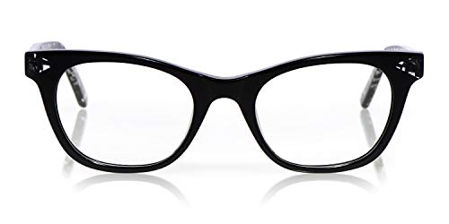 Black/Black & Crystal Front With Black & Crystal Temples