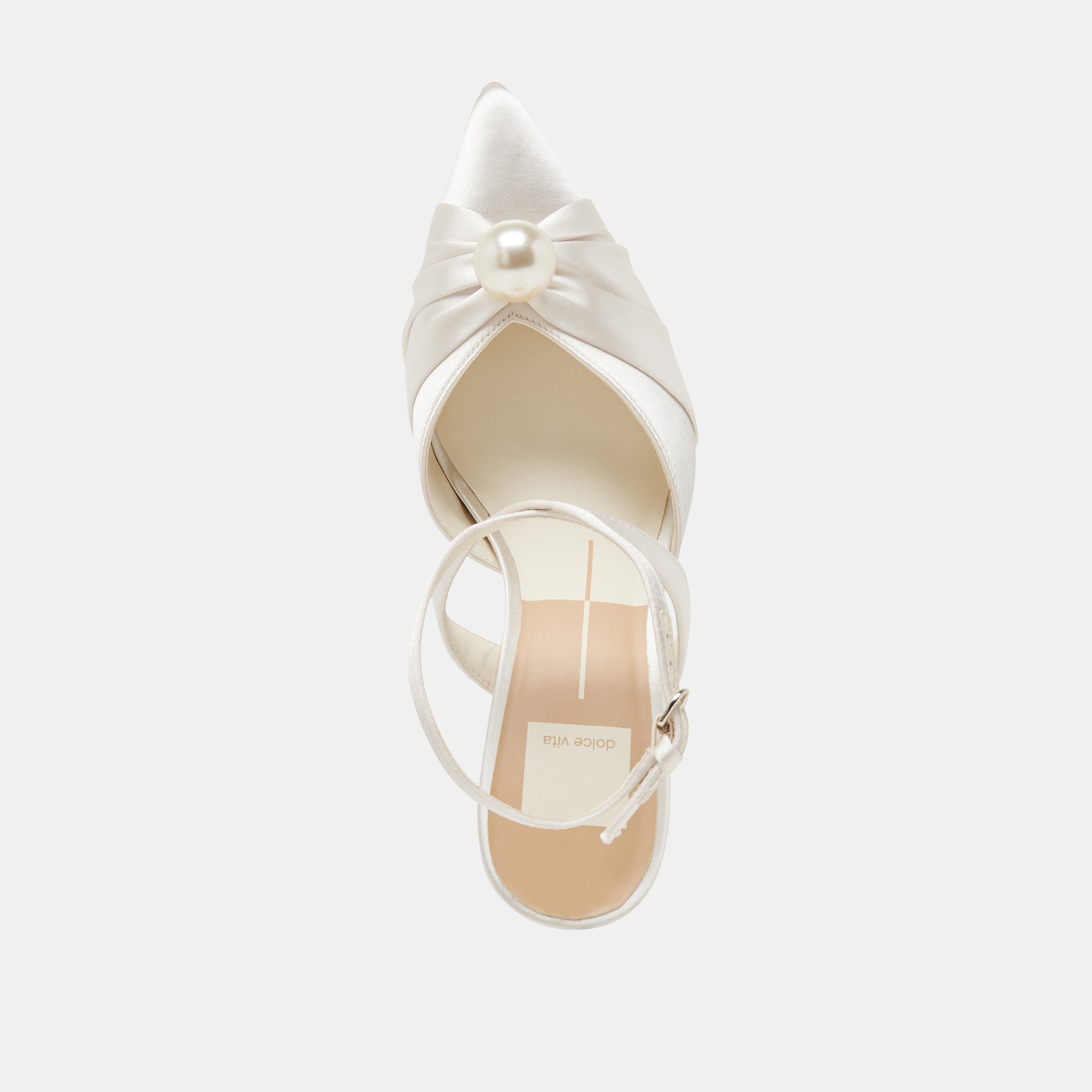 KAYSEY Women's Vanilla Satin High Heels - Elegant Pointed Toe Stiletto Pumps for Weddings, Parties & Evening Events