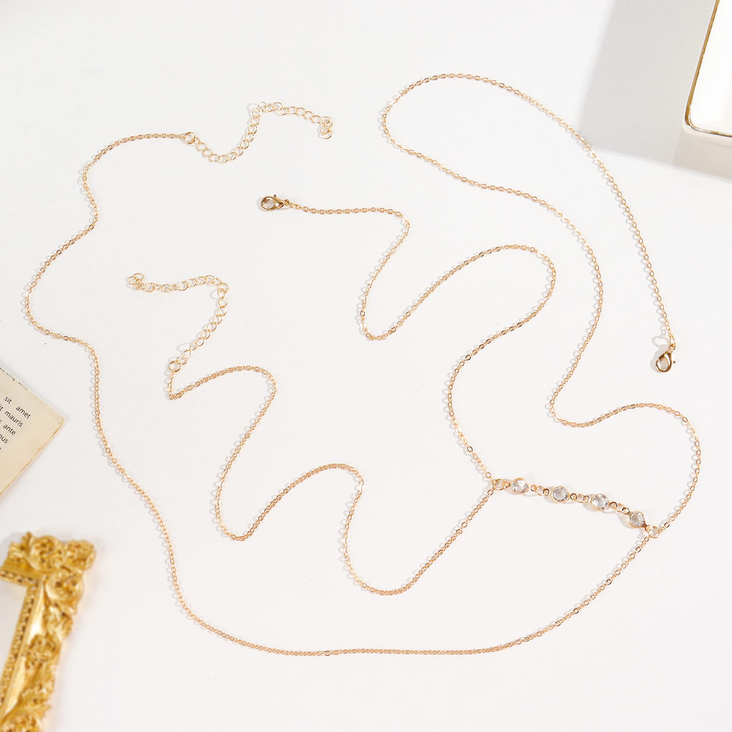 Gold Body Chain for Women - Elegant Bikini Jewelry for Girls | Perfect for Beach Parties, Music Festivals & Summer Vacations