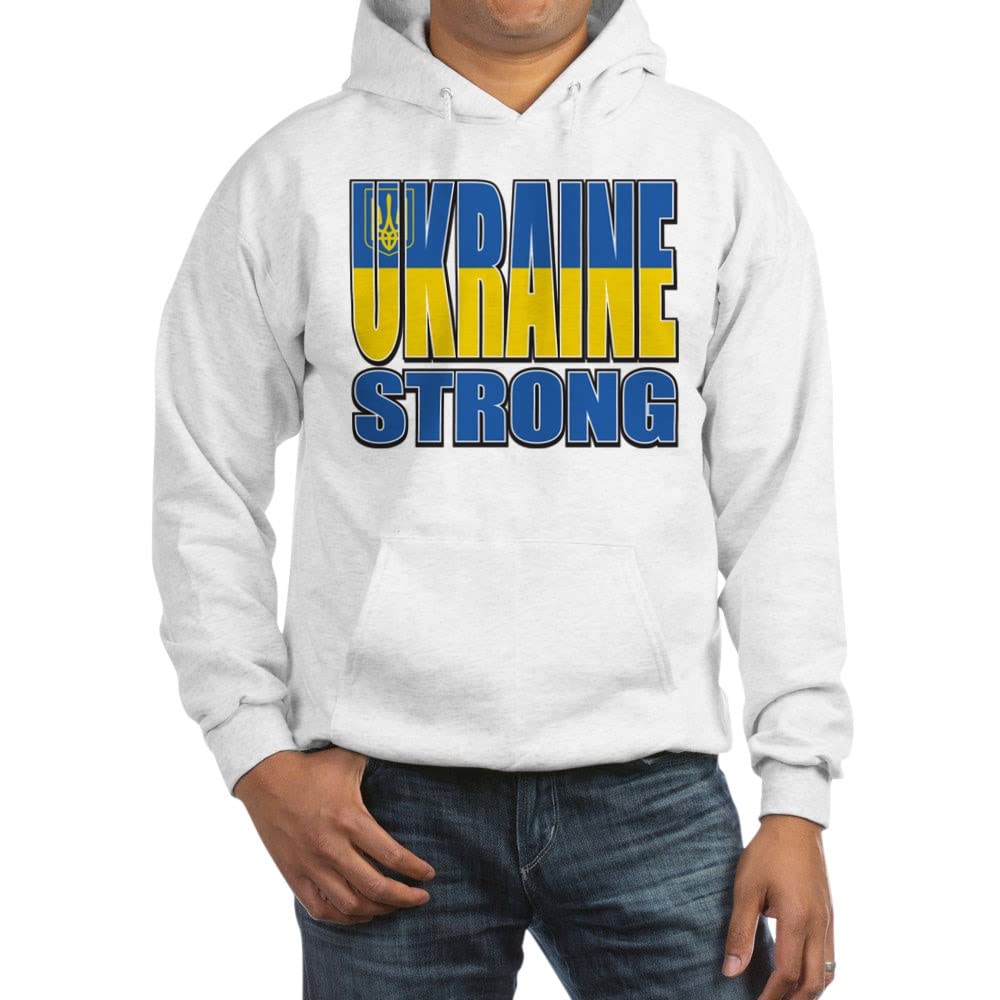 Ukraine Strong Pullover Hoodie - Patriotic Hooded Sweatshirt for Men & Women | Support Ukraine with Comfortable Casual Wear for Everyday, Outdoor & Sports