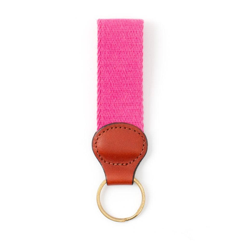 Barron's Hunter Hot Pink Surcingle Key Fob - Stylish Equestrian Keychain for Horse Lovers, Perfect for Barn Keys, Car Keys & Gift Giving