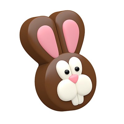 Easter Bunny Sandwich Cookie Chocolate Candy Mold - Silicone Baking Mold for DIY Easter Treats, Holiday Desserts, and Party Favors