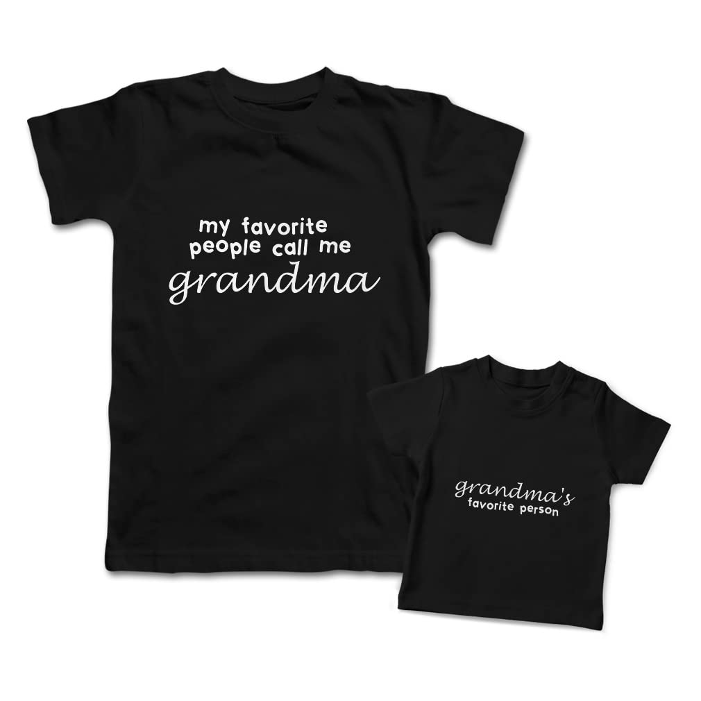Mommy and Me Matching Outfits - Cotton Mother's Day Grandma T-Shirts - Perfect for Family Photos & Special Occasions
