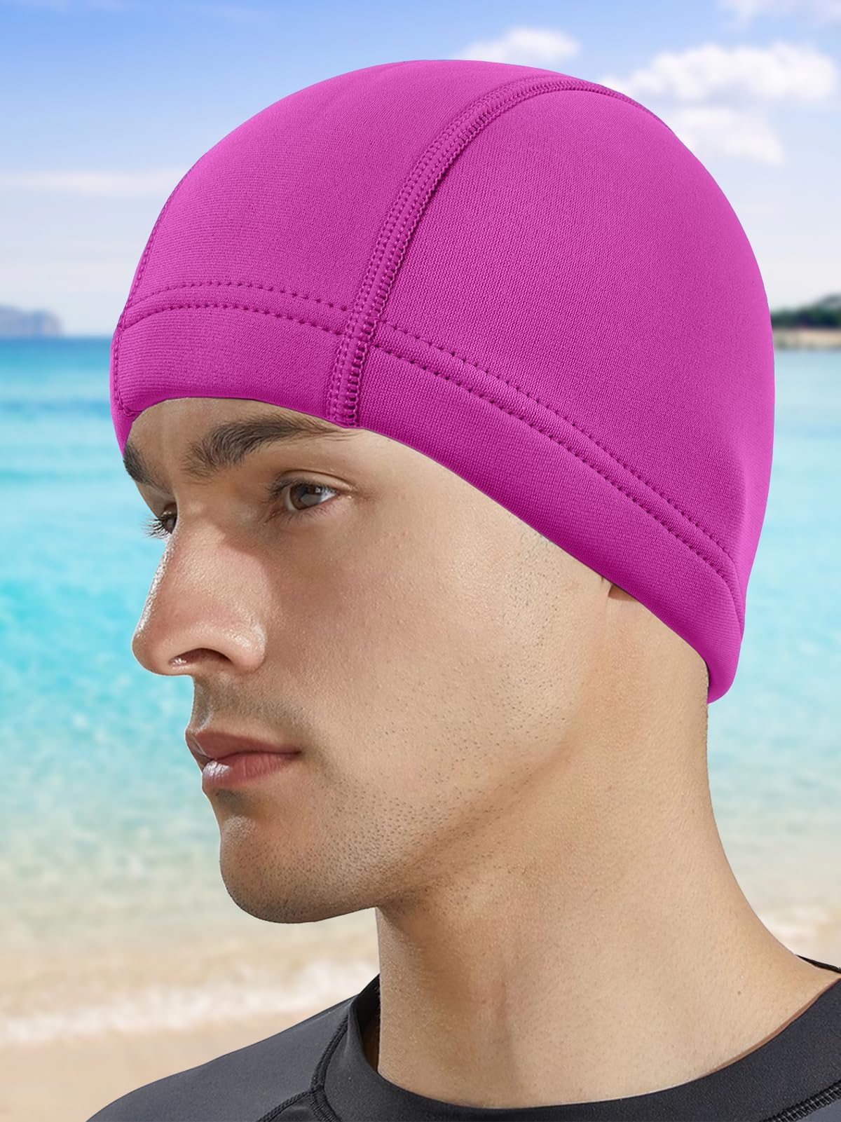 2mm & 3mm Neoprene Wetsuit Diving Hood - Thermal Swim Scuba Cap for Men, Women & Youth - Triathlon Beanie for Cold Water Protection - Keeps Long Hair Clean - Perfect for Scuba Diving, Snorkeling & Water Sports