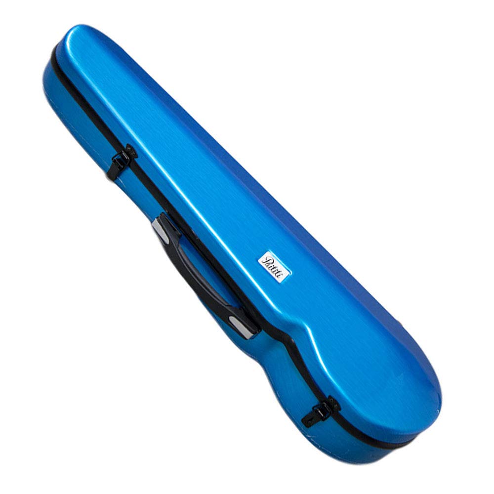 PAITITI Full Size Violin Case - Durable Super Light Fiberglass with Hygrometer & Backpack Straps (Blue) | Perfect for Travel, School & Professional Musicians