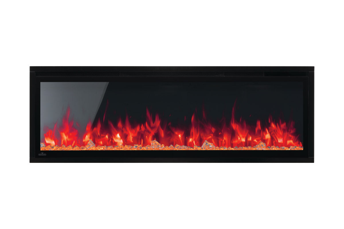 Napoleon Entice 60-Inch Wall Mount Recessed Linear Electric Fireplace - Modern Home Heating for Living Room, Bedroom & Office