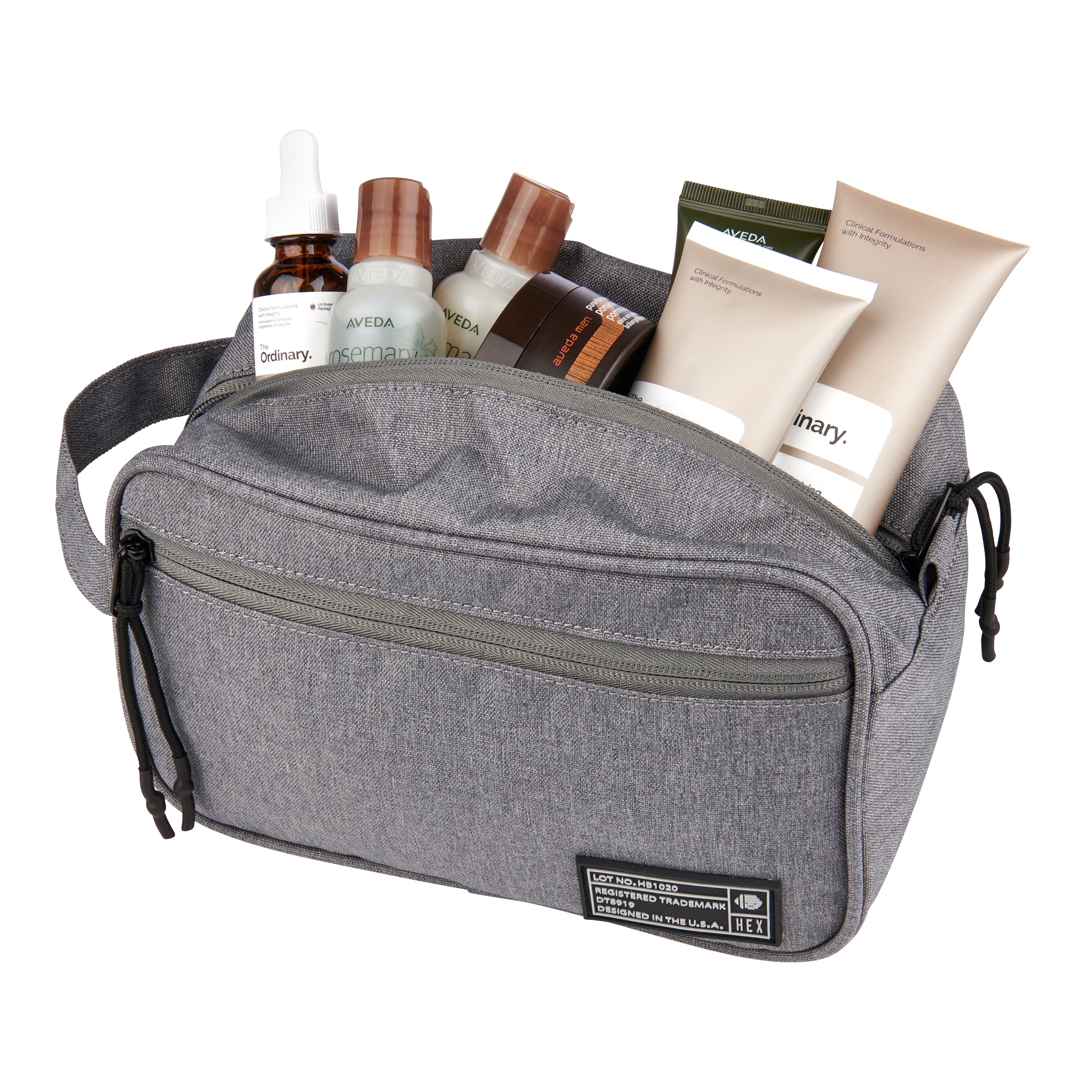 Aspect Dopp Kit Charcoal - Premium Travel Toiletry Bag for Men & Women - Perfect for Gym, Camping, Business Trips & Daily Essentials Organization