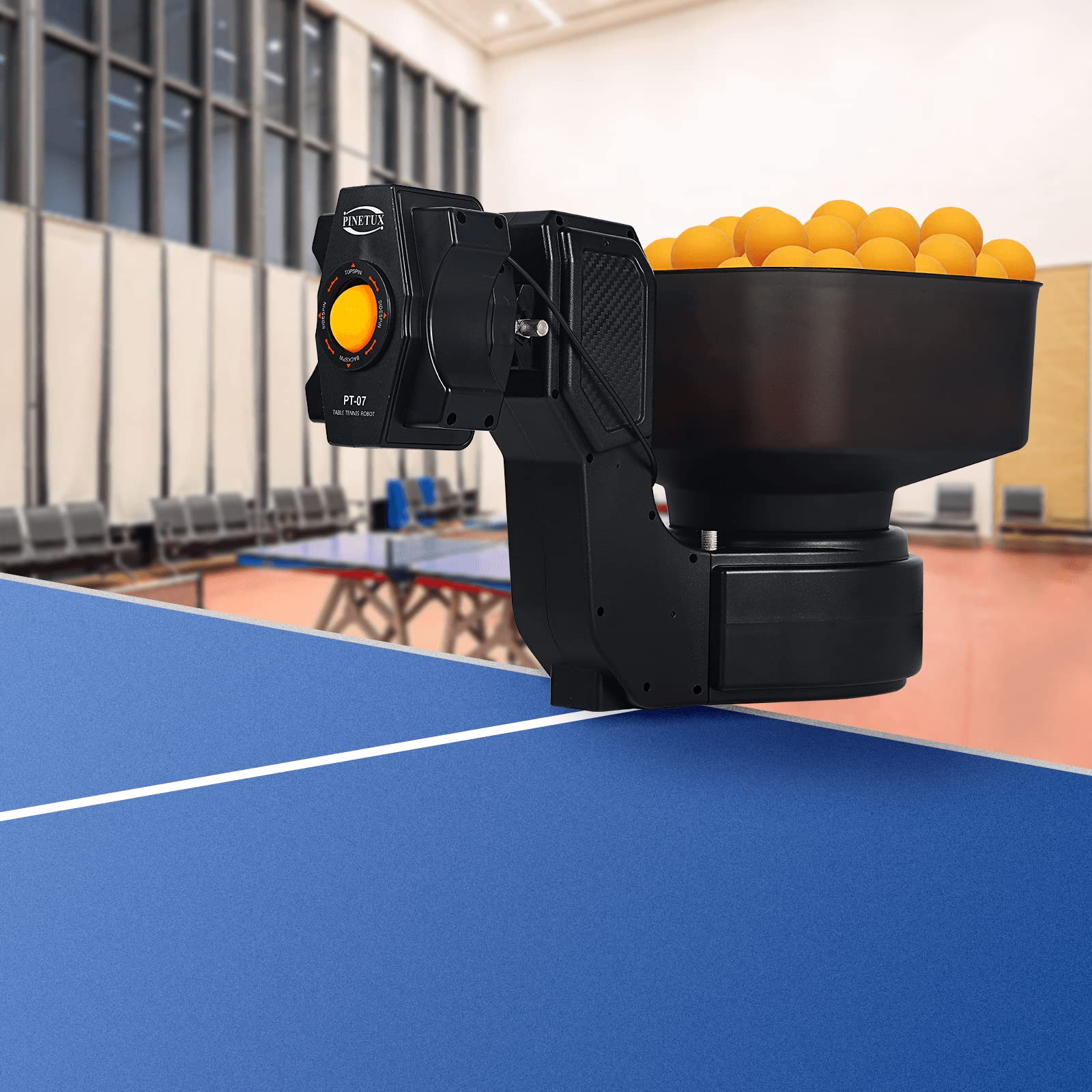 ZXMT Professional Table Tennis Training Robot - Automatic Ping Pong Ball Launcher with Adjustable Spin, Speed, Frequency & Trajectory | Perfect for Home Practice, Club Training & Coaching Sessions