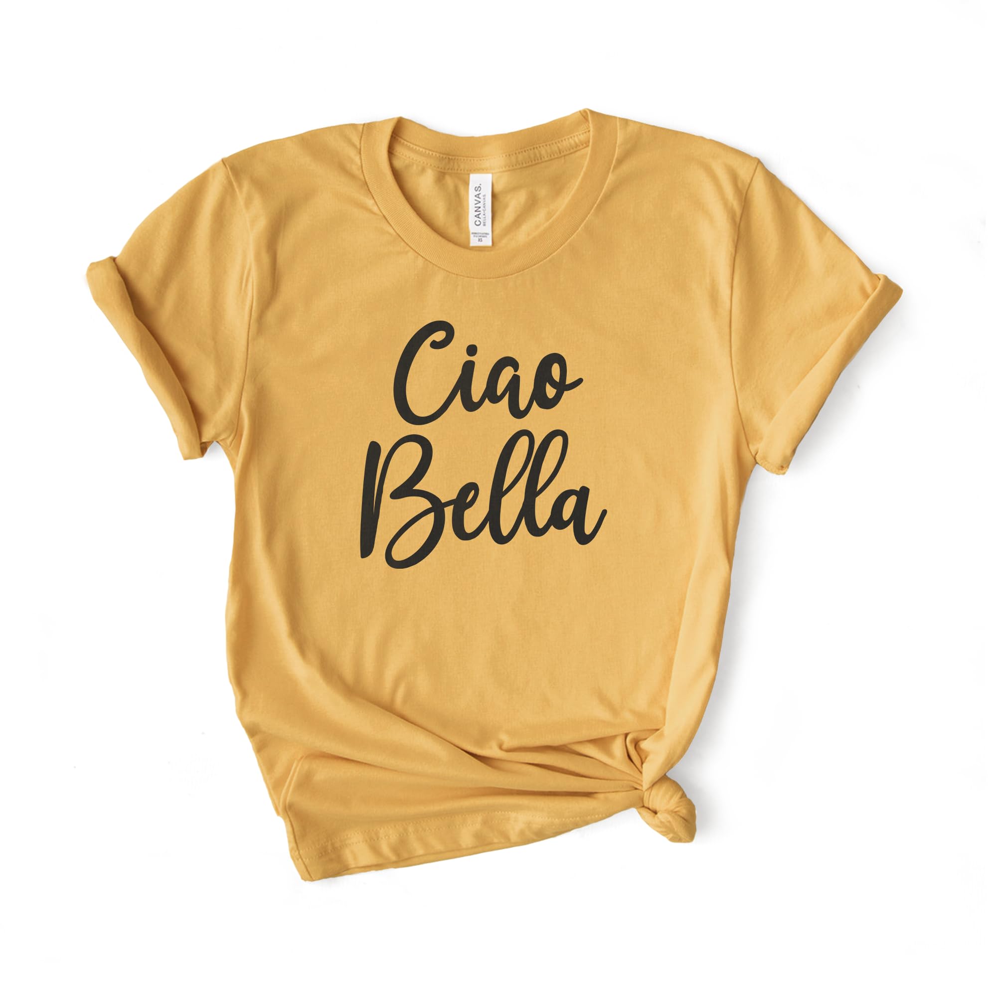 Ciao Bella Shirt - Hello Beautiful Italian T-Shirt - Softstyle Unisex Tee for Women & Men - Perfect Italian Gift for Travel, Date Night & Casual Wear