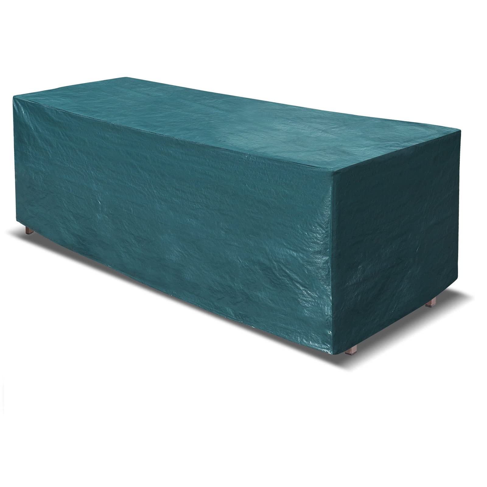 BenefitUSA Waterproof Patio Furniture Cover 98x30x29 Inches, Outdoor Garden Table Set Protector - Heavy Duty UV Resistant Green - Perfect for Backyard, Deck & Poolside Use