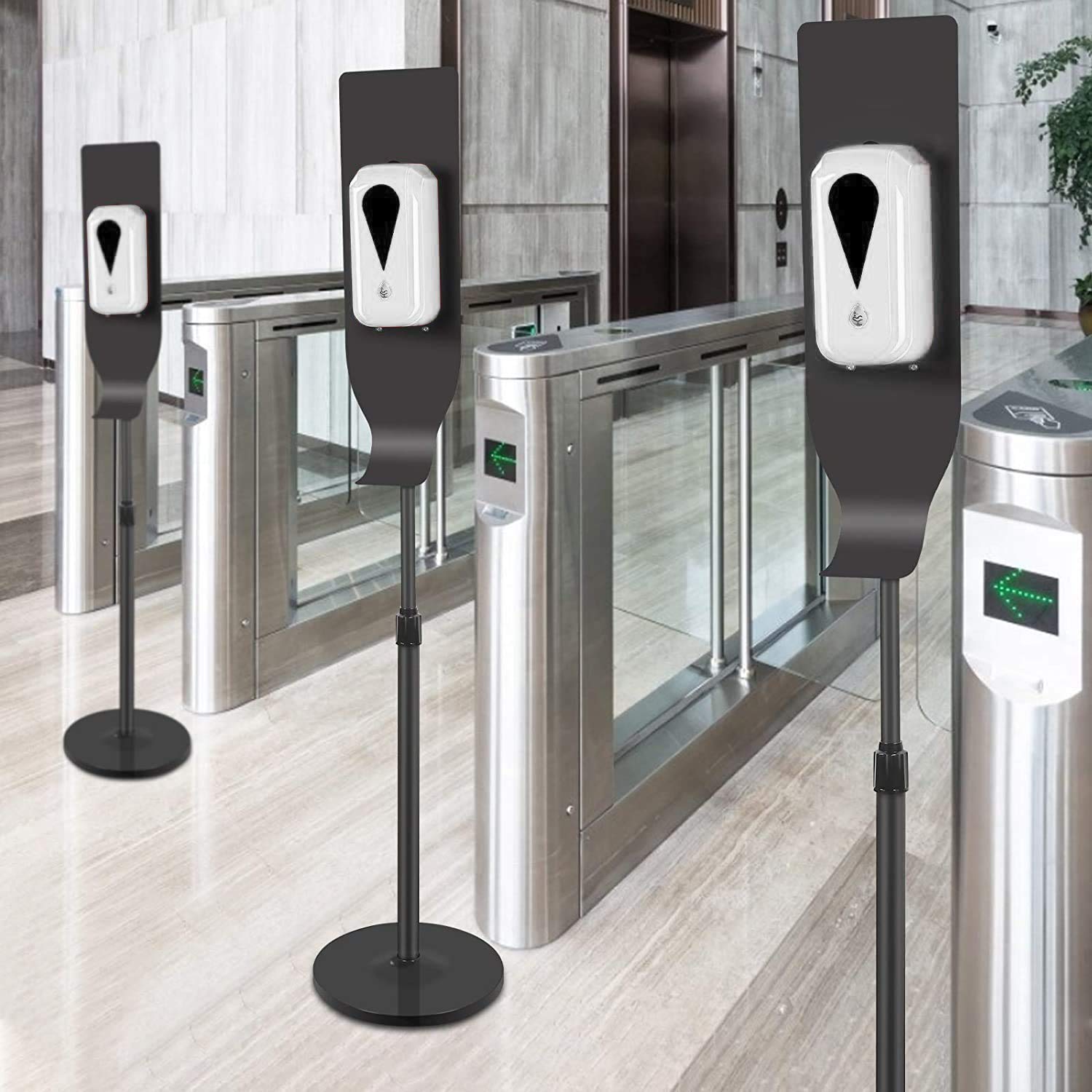 Touchless Automatic Hand Soap Dispenser 1000ML - Adjustable Height with Stainless Steel Floor Stand for Office, School, Hospital & Public Areas | Hygienic Hands-Free Soap Station (US Stock) - Perfect for Restrooms, Kitchens, and High-Traffic Areas