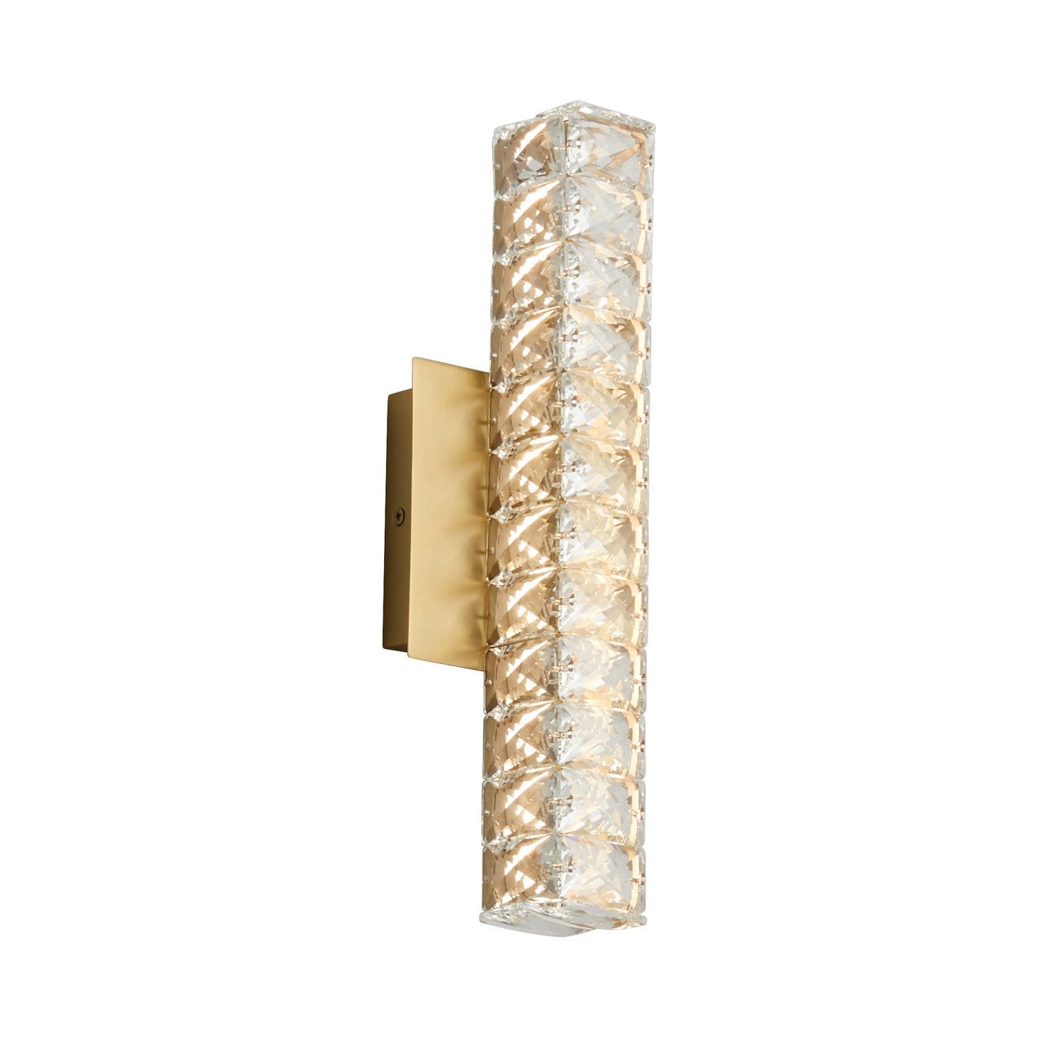 Oxygen Elan 3 572 40 Modern LED Wall Sconce Light Fixture in Aged Brass - Perfect for Bedroom, Living Room & Hallway Lighting