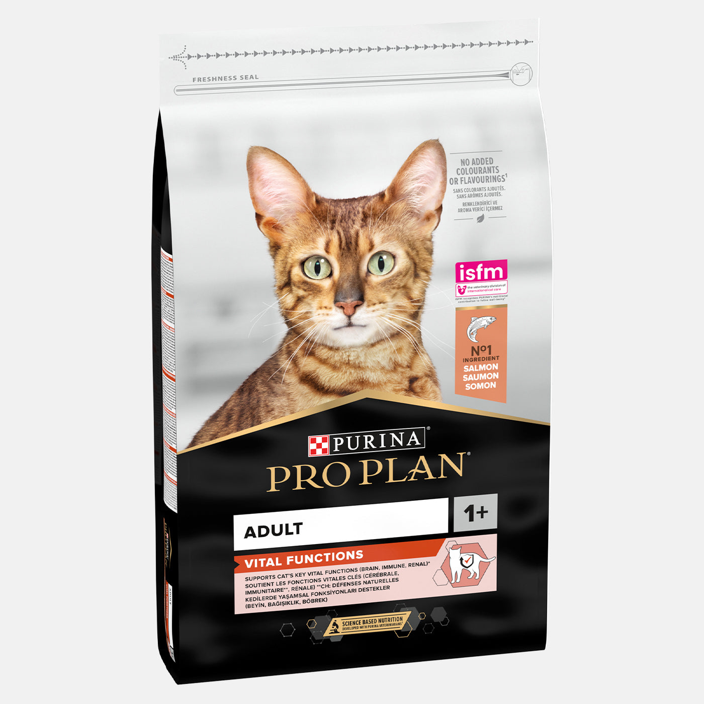 PRO PLAN Original Vital Functions Adult Dry Cat Food with Salmon - High Protein Salmon Cat Food for Adult Cats - Supports Immune Health & Digestion - Perfect for Indoor & Outdoor Cats