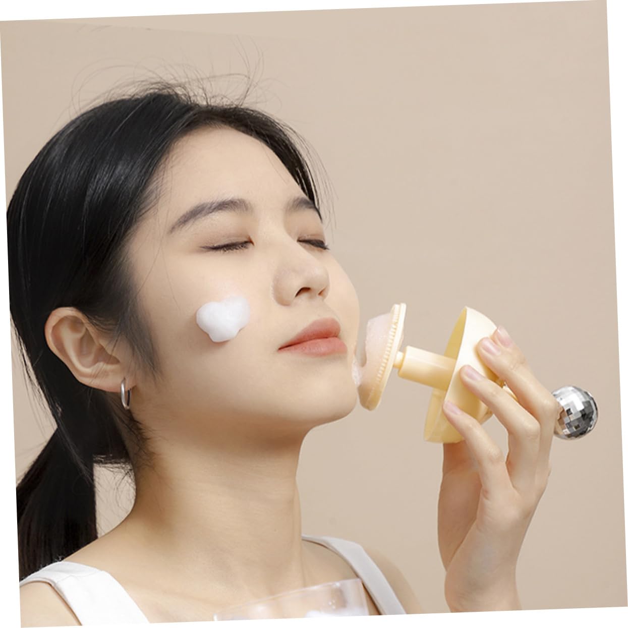 Portable Manual Foam Maker for Face Wash - Handheld Bubble Maker & Foaming Bottle for Skincare, Travel, and Daily Cleansing | Perfect for Home, Gym, and On-the-Go Use