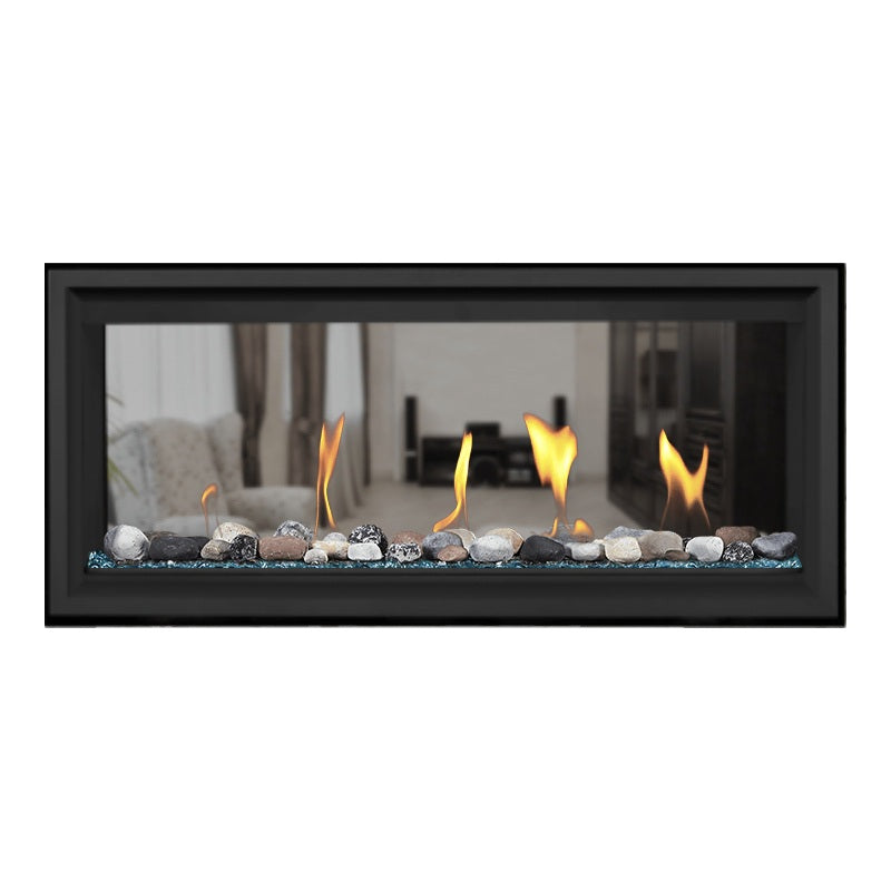 Napoleon Vector 38 See-Through Linear Direct Vent Gas Fireplace - LV38N2 1 | Modern Home Heating Solution for Living Rooms & Patios