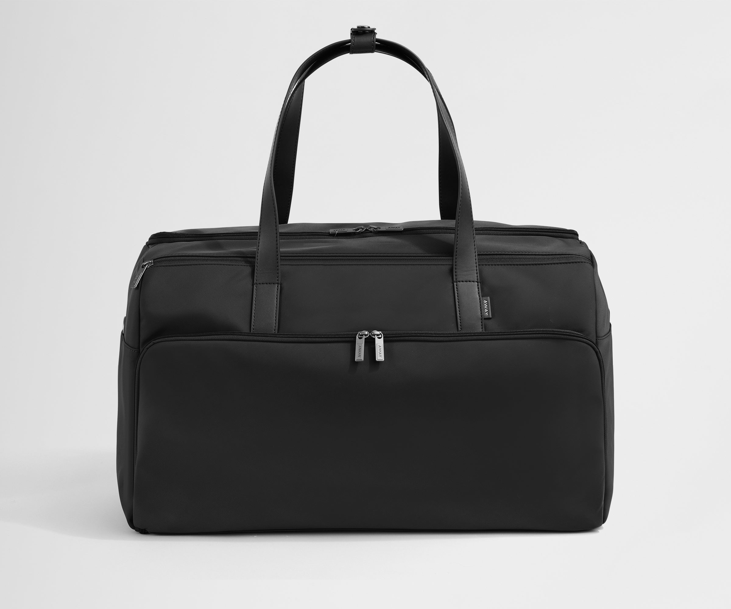 Jet Black Garment Duffle Bag for Travel & Business - Waterproof Carry-On Luggage for Gym, Work & Weekend Getaways