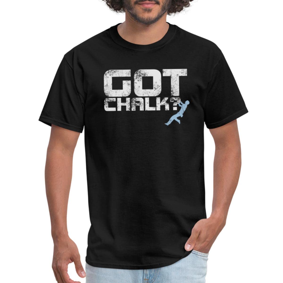 Spreadshirt Climbing Bouldering Got Chalk? Men's T-Shirt - Comfortable & Stylish Rock Climbing Tee for Gym & Outdoor Adventures