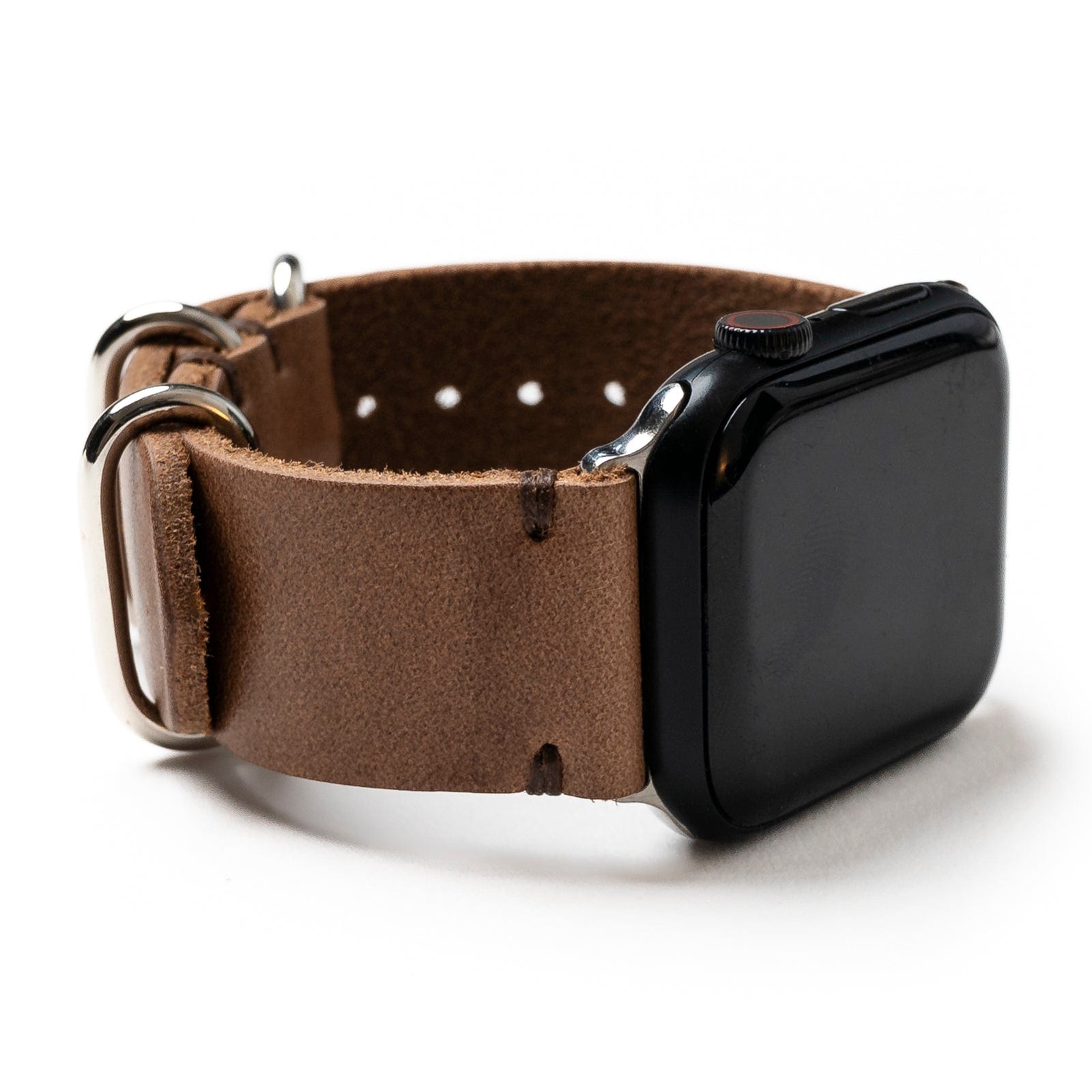 Genuine Leather Apple Watch Band - Premium Replacement Strap for Apple Watch Series 9/8/7/6/SE - Soft Comfortable & Adjustable - Perfect for Workouts, Office & Everyday Wear