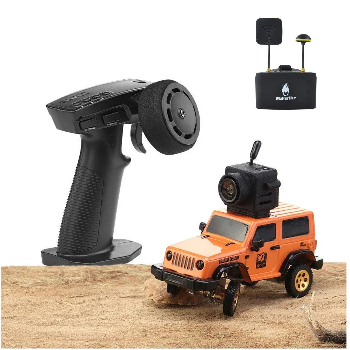 Diatone SNT Wrangler 1:64 Scale 3010 Off-Road RC Car - 4WD Micro FPV Racing Vehicle for Indoor & Outdoor Adventure, Backyard Crawling, and FPV Drone Racing Enthusiasts