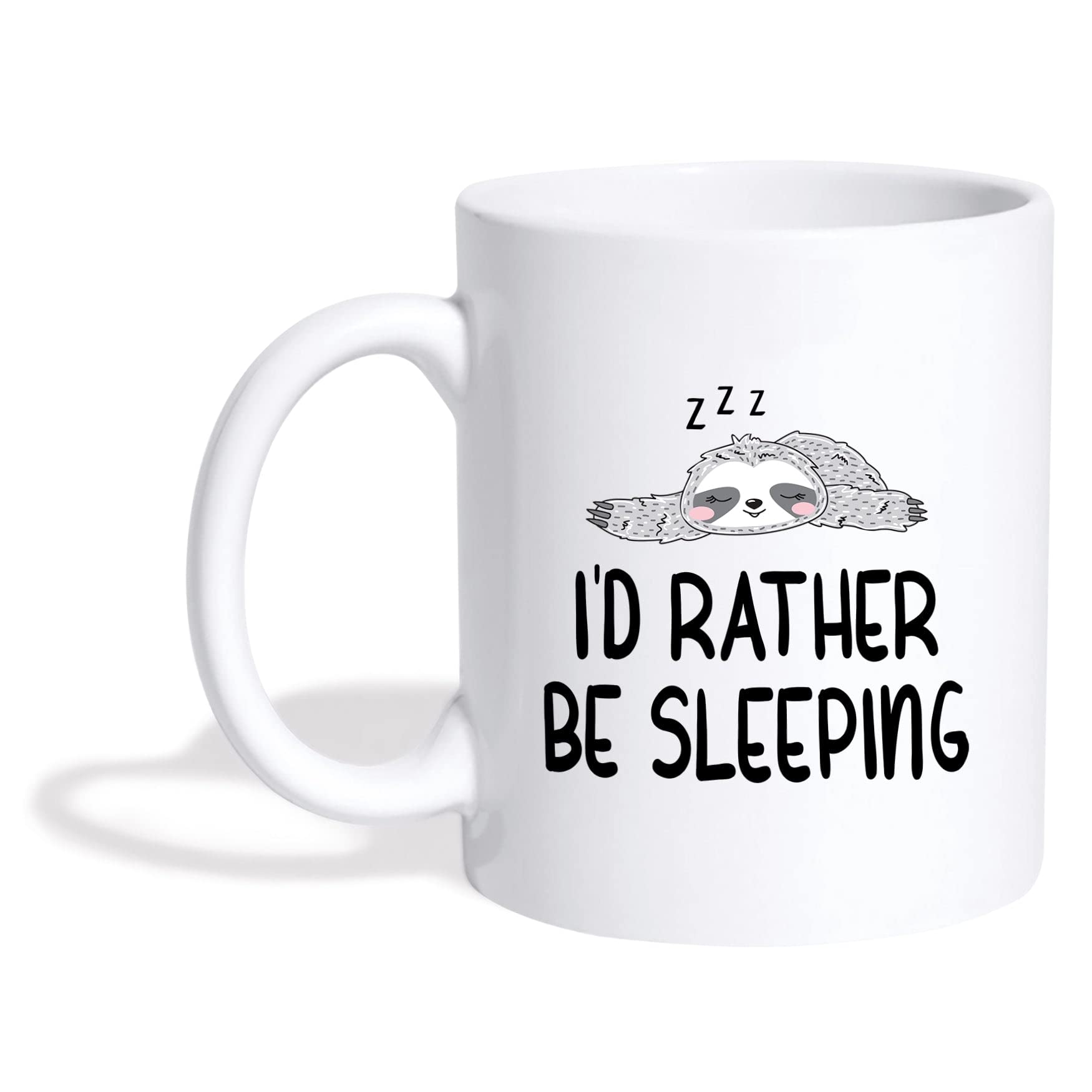Sloth Coffee Mug - 'I'd Rather Be Sleeping' Novelty Sloth Cup Gift for Men & Women, 11oz & 15oz Options - Perfect for Sloth Lovers, Birthday Gifts & Relaxing Coffee Moments at Home or Office