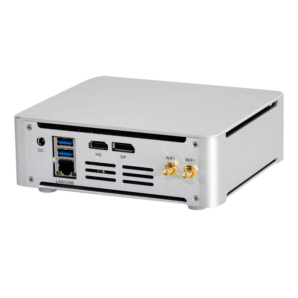 HUNSN 4K Mini PC - Intel Quad Core i7 7700HQ/7820HK/7820HQ, 32GB RAM, 1TB SSD, Windows 11/Linux Ubuntu, HDMI/DP/USB 3.0/Type-C/LAN - Compact Desktop Computer for Home Office, Gaming & Server Use