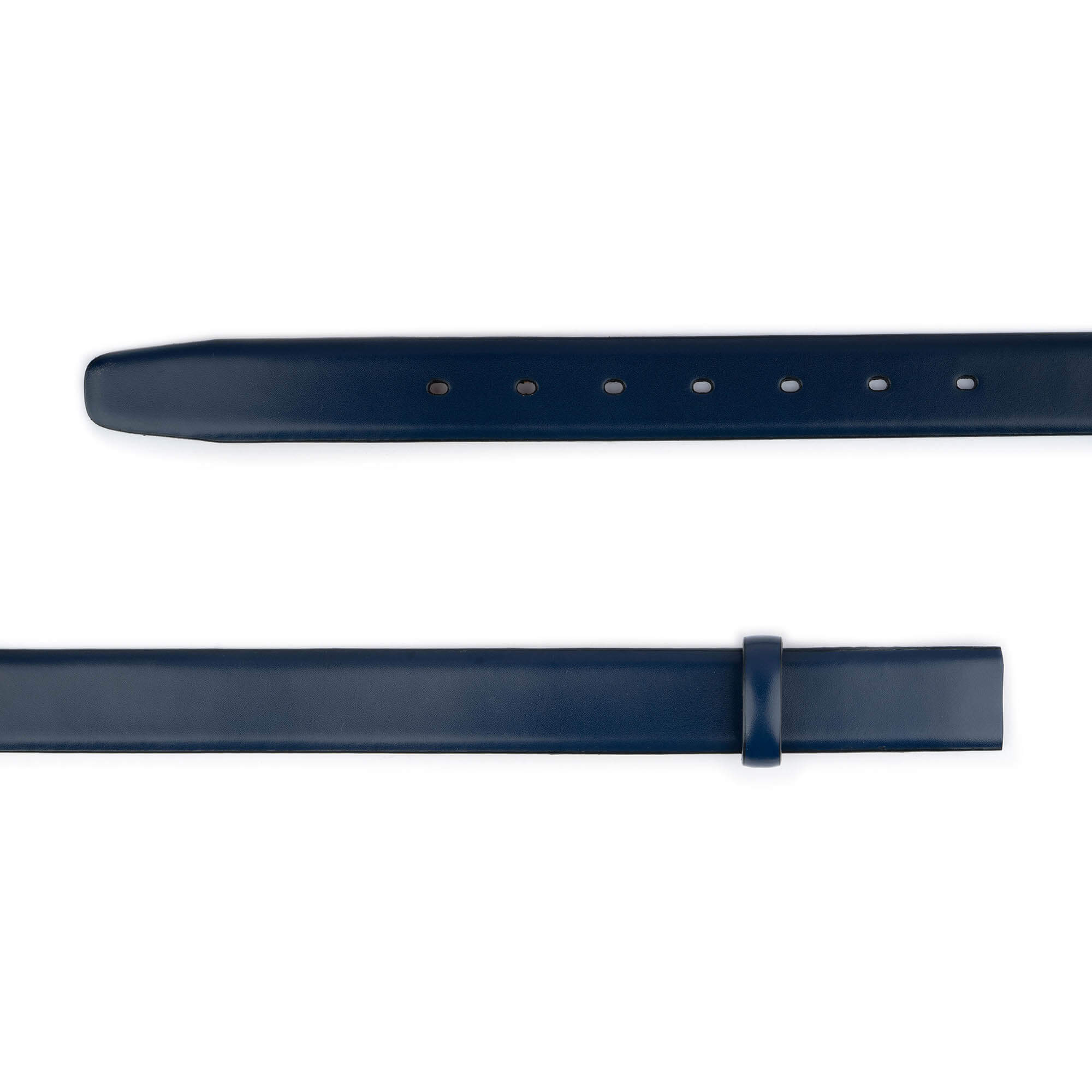 3.0 cm Dark Blue Leather Replacement Belt Strap for Ferragamo Buckles - Premium Dress Belt for Business & Formal Occasions