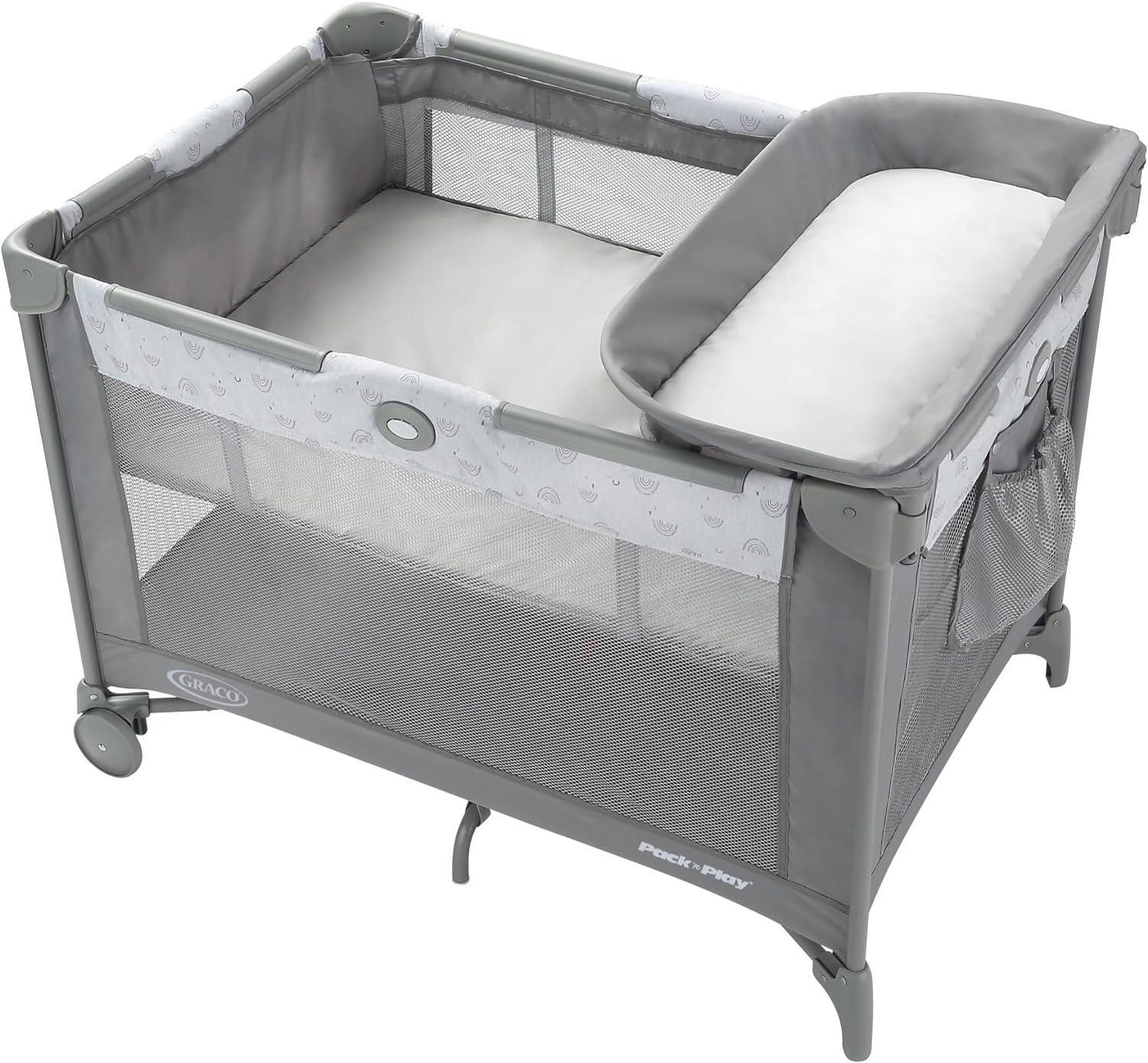 Graco Pack 'n Play Simple Solutions Playard - Portable Baby Playpen with Mattress for Travel, Home & Daycare | Safe Play Yard for Infants & Toddlers | Compact Foldable Design for Easy Storage & Transport
