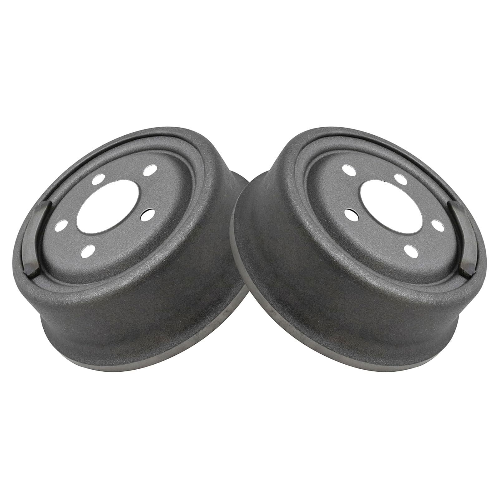 High-Performance Disc Brake Rotor & Ceramic Pad Kit with Drum & Shoe Set - Front & Rear Brake Upgrade for Cars, Trucks & SUVs - Ideal for Daily Commuting, Off-Roading & Towing