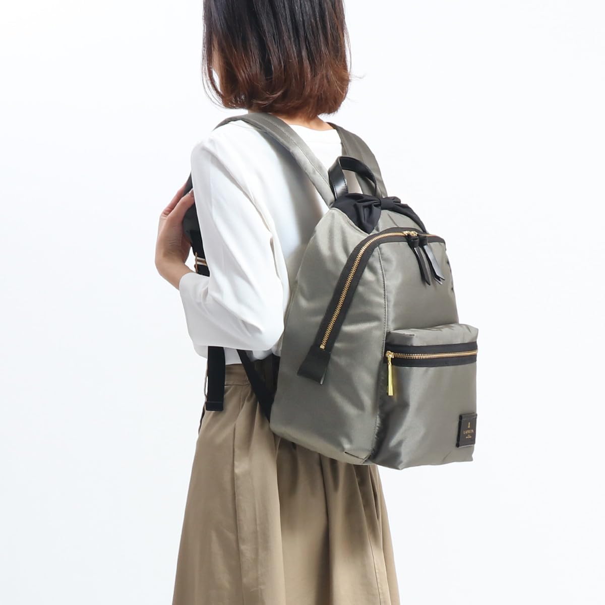 Lanvin on Blue 480211 Trocadero Women's Black Backpack - Stylish Designer Handbag for Work, Travel & Everyday Use