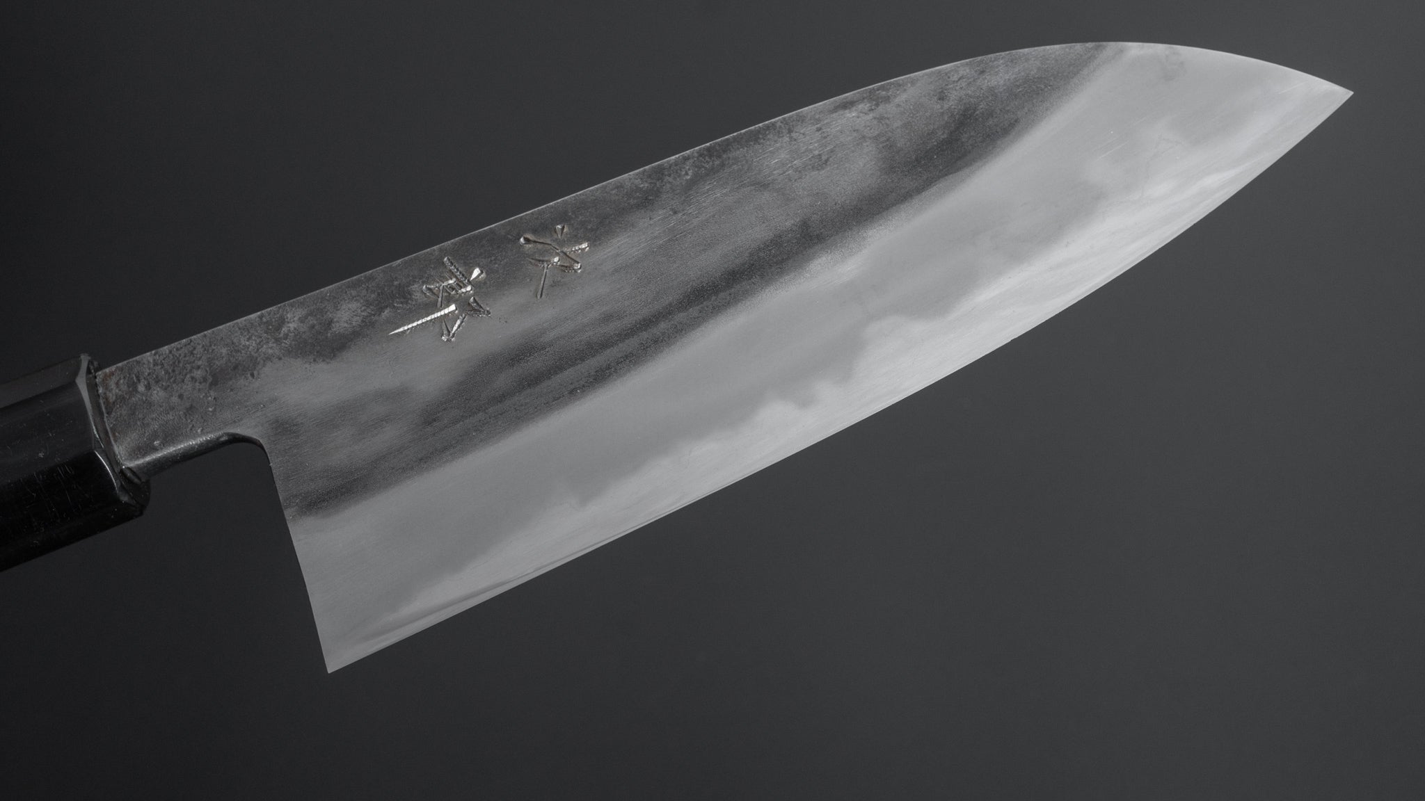 Premium Jiro Tsuchime Wa Santoku Knife 165mm - Japanese High Carbon Steel Blade with Taihei Tagayasan Wood Handle (#233) - Perfect for Sushi, Vegetables & Meat Cutting in Professional Kitchens & Home Cooking
