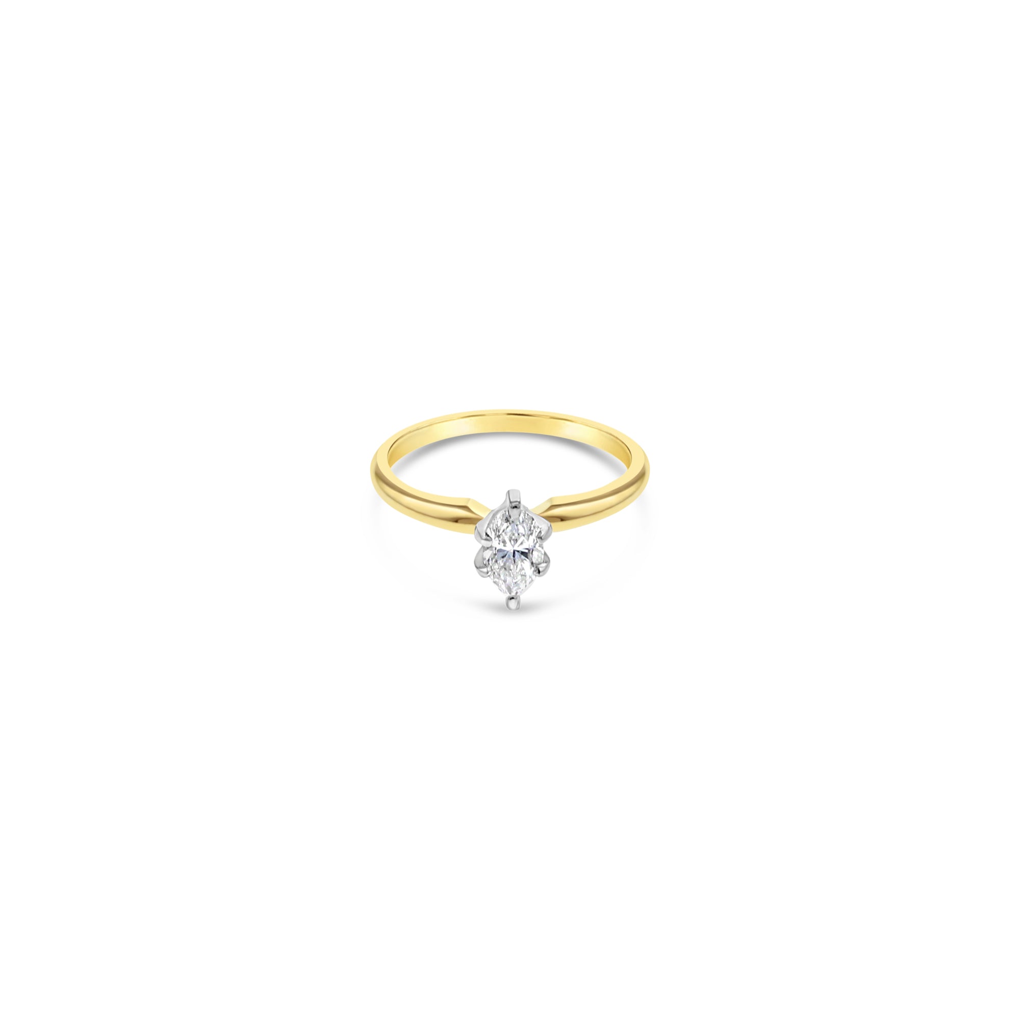 0.5 Carat Marquise Solitaire Diamond Engagement Ring - Perfect for Proposals, Weddings & Anniversaries