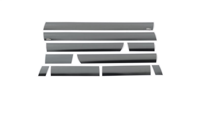 10pcs Black Platinum Rocker Panels 6.5in Bed for 2014-2019 Chevy Silverado 1500 2500 3500 HD - Durable Truck Side Steps & Running Boards for Off-Road Protection and Easy Entry/Exit
