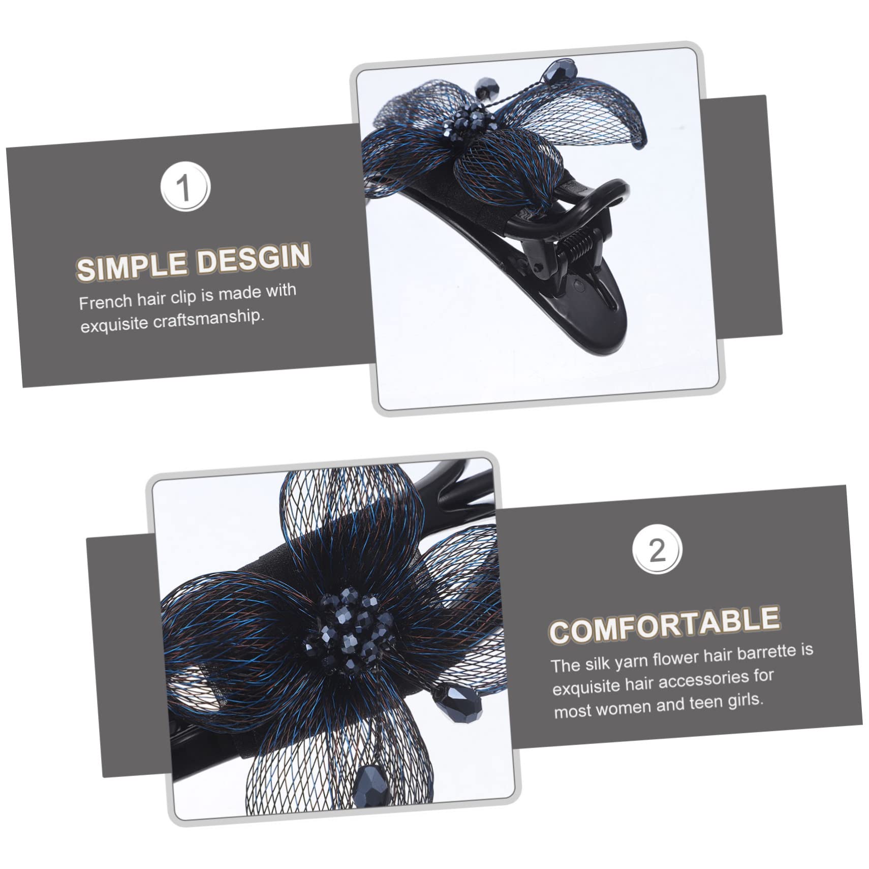 Elegant Mikinona Hair Clip Ponytail Holder for Women & Teens - Perfect for Prom, Weddings & Everyday Styling