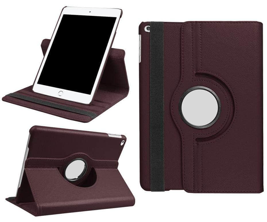 360 Degree Rotating Leather Smart Case for iPad 9 - Protective Cover with Stand Function for Work, Study & Entertainment