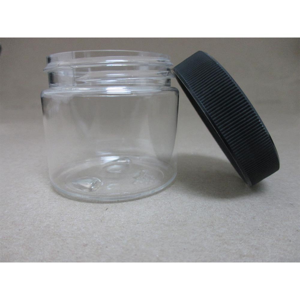 12 Pack 2 oz Clear PET Plastic Empty Cosmetic Jars with Lids - Travel-Friendly Containers for Creams, Lotions & Makeup - Perfect for DIY Skincare, Travel Toiletries & Sample Sizes