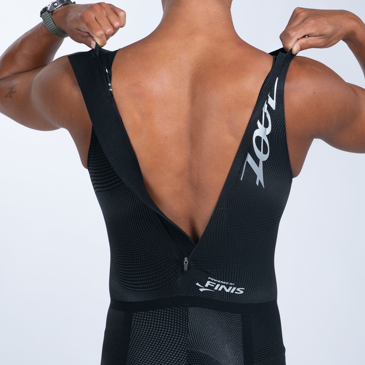 Men's Ultra HydroX Swimskin - High-Performance Swimwear for Competitive Swimming & Training (Black) | Ideal for Lap Swimming, Triathlons & Water Sports