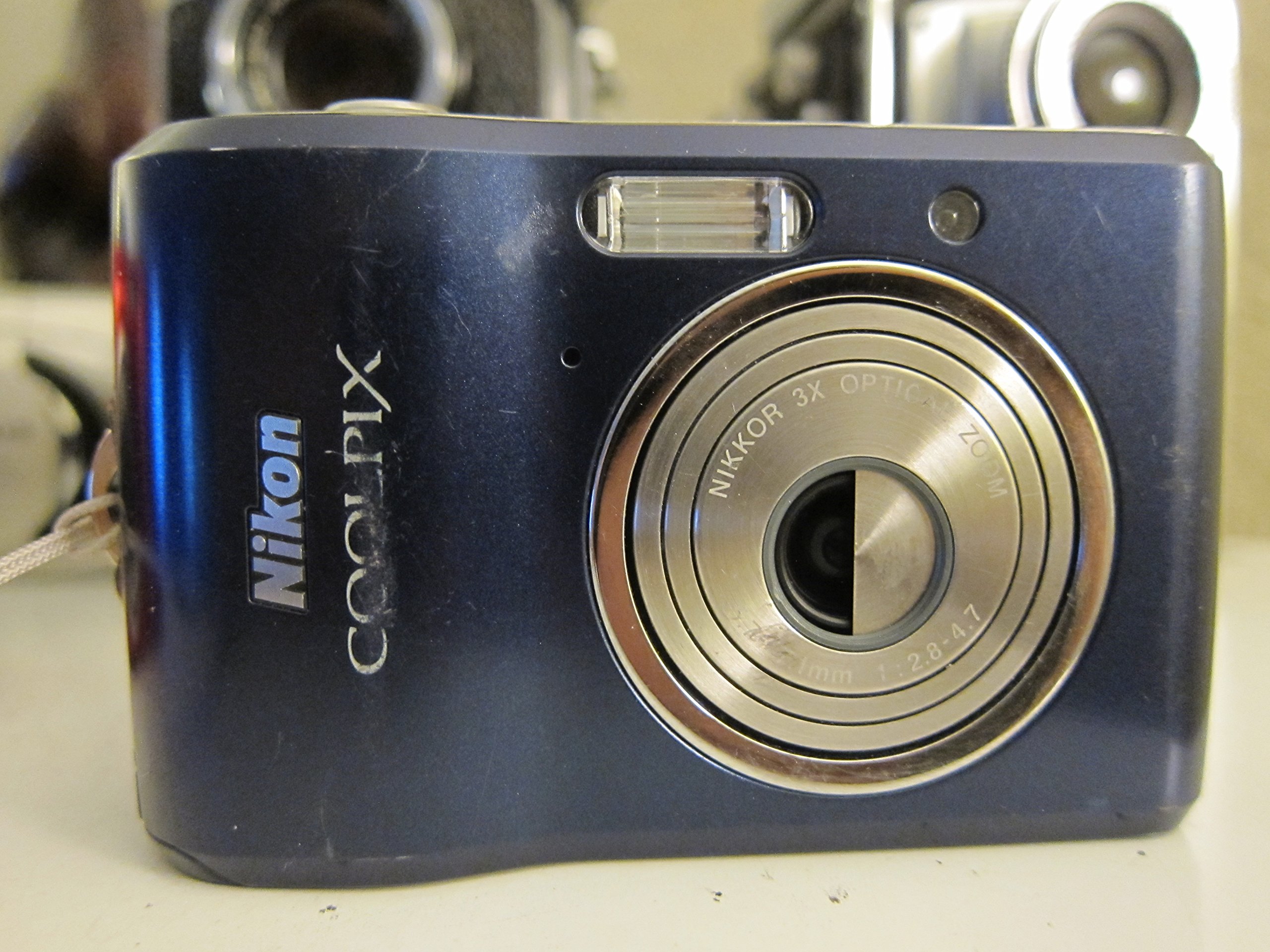 Nikon Coolpix L18 8MP Digital Camera with 3x Optical Zoom - Compact Point & Shoot Camera for Travel, Family Photos & Everyday Use (Navy Blue)