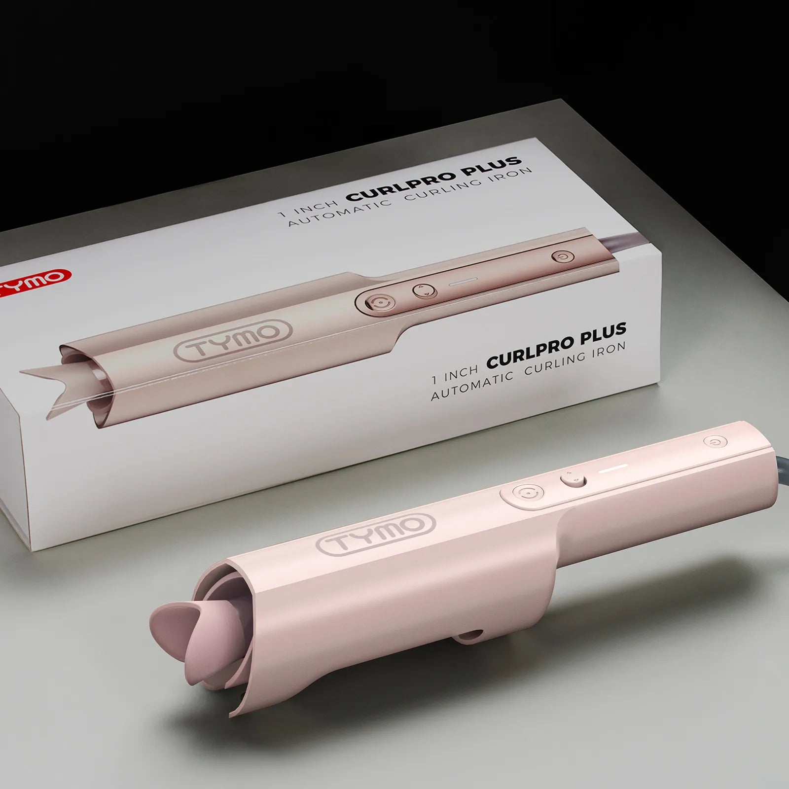 TYMO CURLPRO PLUS Pink Hair Curling Iron - Professional Ceramic Tourmaline Styler for Salon-Quality Waves & Curls - Perfect for Home Styling, Parties & Special Occasions