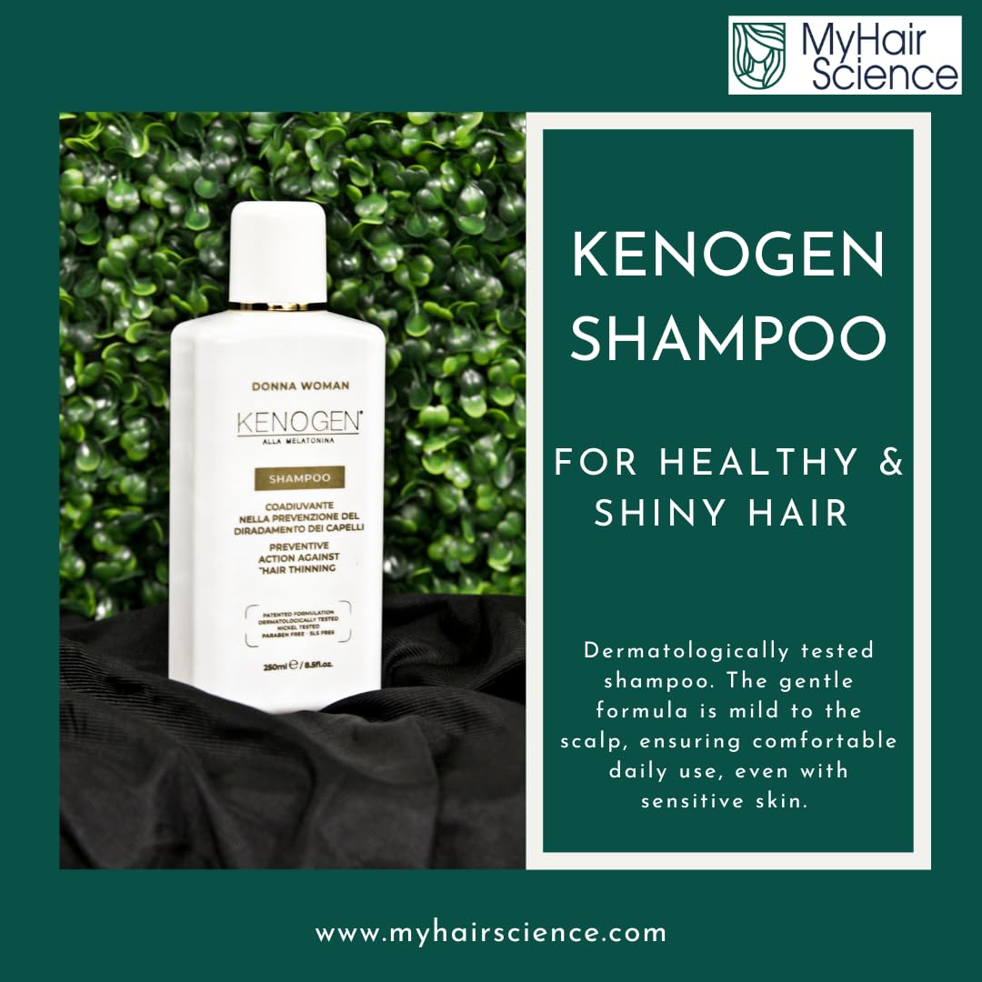 Kenogen Natural Hair Growth Shampoo for Women with Melatonin - Thickening & Volumizing Shampoo for Thinning Hair - Vegan Hair Regrowth Treatment to Revitalize & Stimulate Growth | Perfect for Daily Use & Hair Loss Prevention