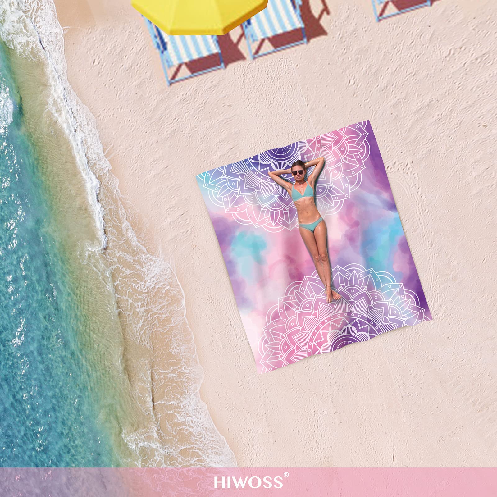 Waterproof Sandproof Oversized Beach Blanket 95