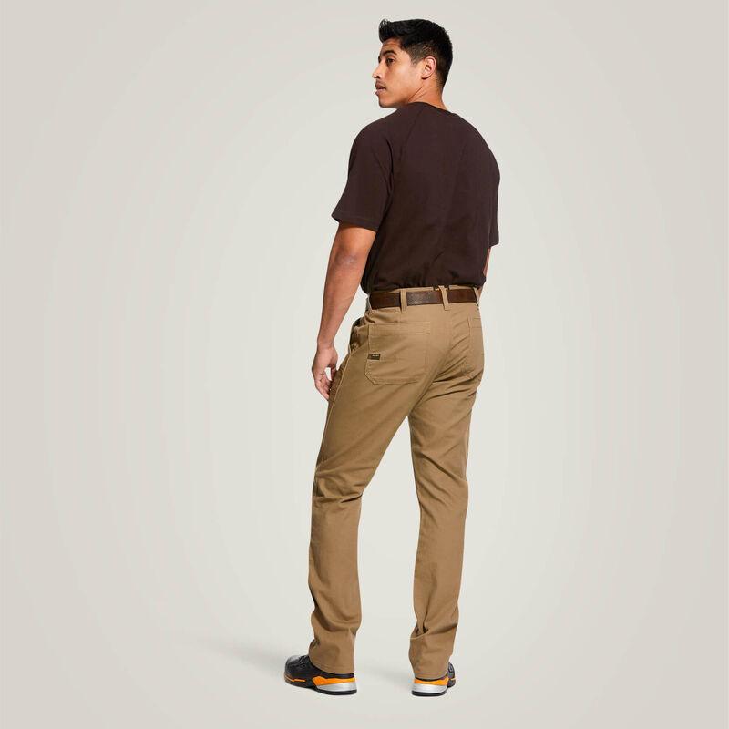 Durable M4 Low Rise Rebar Work Pants - Double Front Stackable Straight Leg Stretch Denim for Construction & Outdoor Work
