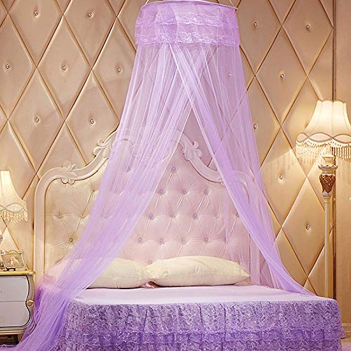 Bed Canopy Net with Stars - Easy Install Hanging Mesh Dome for Single, Queen & King Size Beds, Cribs & Hammocks | Romantic Bedroom Decor, Nursery Canopy, Boho Chic Home Decor