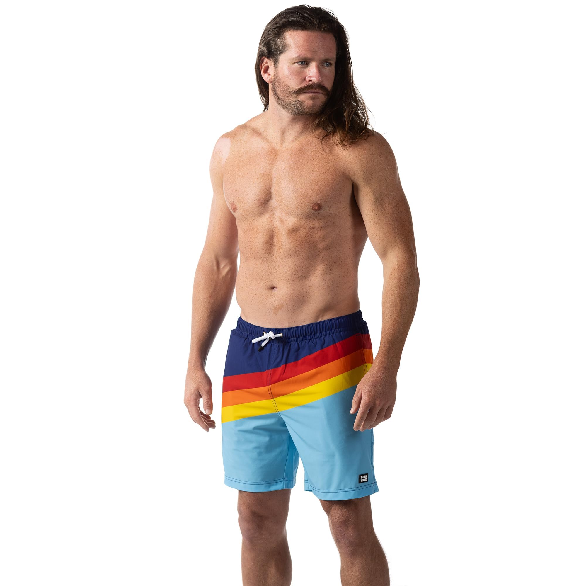 Premium Men's Quick Dry Swim Trunks with Compression Liner - 7 Inch Inseam Board Shorts for Beach, Pool & Water Sports | Comfortable & Stylish Swimwear for Summer Vacation & Outdoor Activities