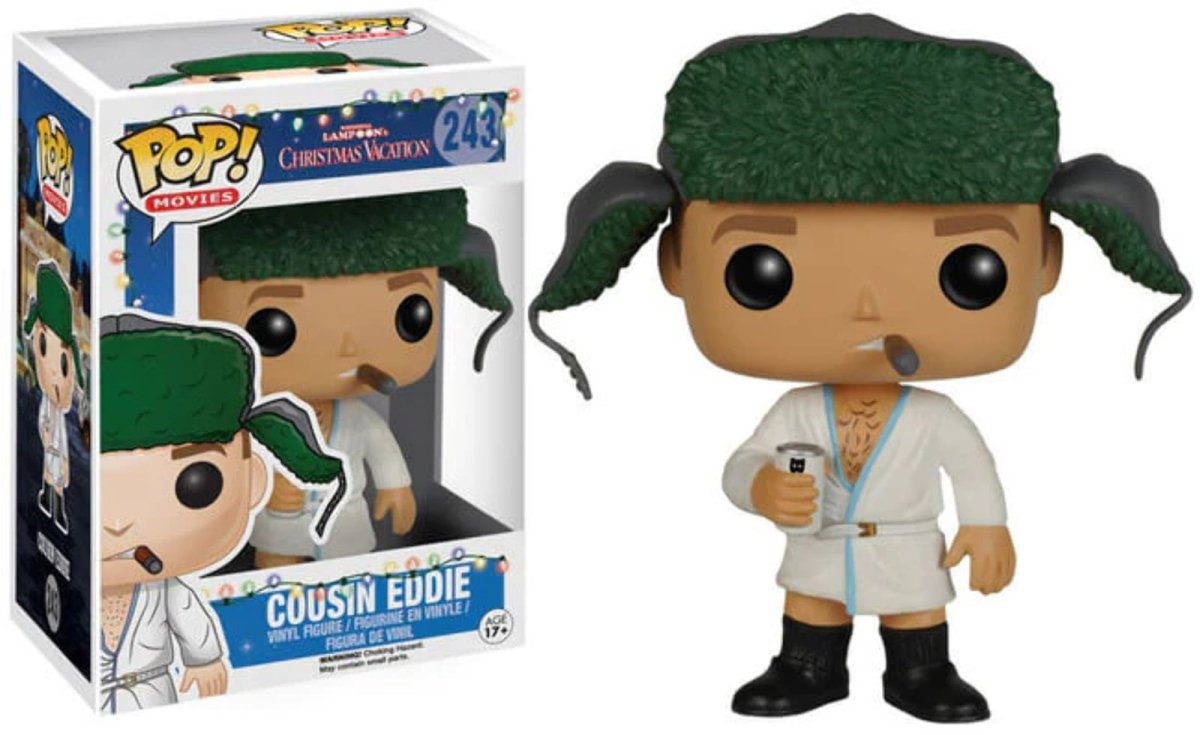 National Lampoon's Christmas Vacation Cousin Eddie Funko Pop #243 - Collectible Holiday Movie Figure - Perfect for Christmas Decorations & Gifts