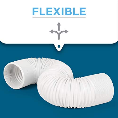 Portable Air Conditioner Window Kit with 6 Inch Exhaust Hose - Perfect for Bedrooms, Offices & Small Spaces Cooling Solution