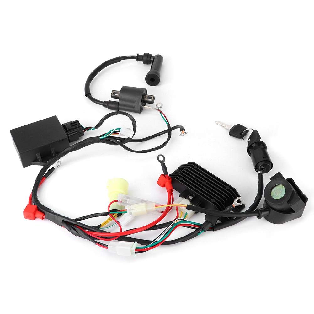 Universal Motorcycle Wiring Harness Kit - PVC CDI Ignition Coil Rectifier Assembly for Zongshen 200CC 250CC NC - Perfect for DIY Repairs & Off-Road Bike Upgrades