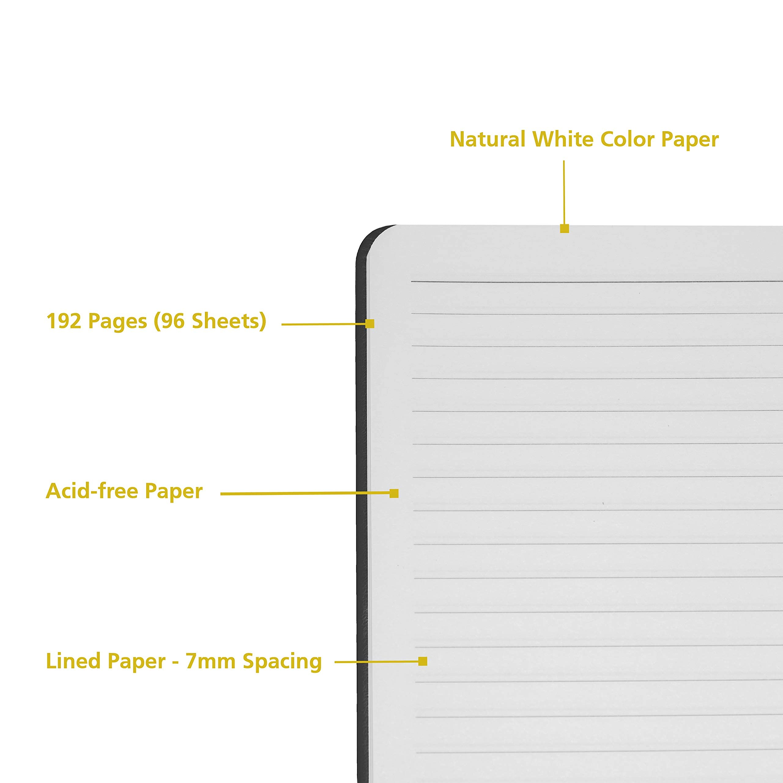 Premium Hardcover Lined Journal Notebook with Luxury Pen - A5 Size Writing Diary for Work, School & Personal Use - Perfect Gift for Writers & Professionals (Black Bee)