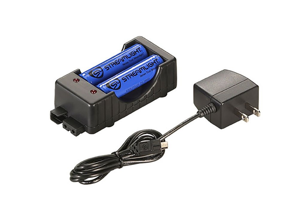 Streamlight 22010 Rechargeable Button Top Li-Ion USB Battery & Charger - Perfect for Flashlights, Emergency Kits, and Outdoor Adventures