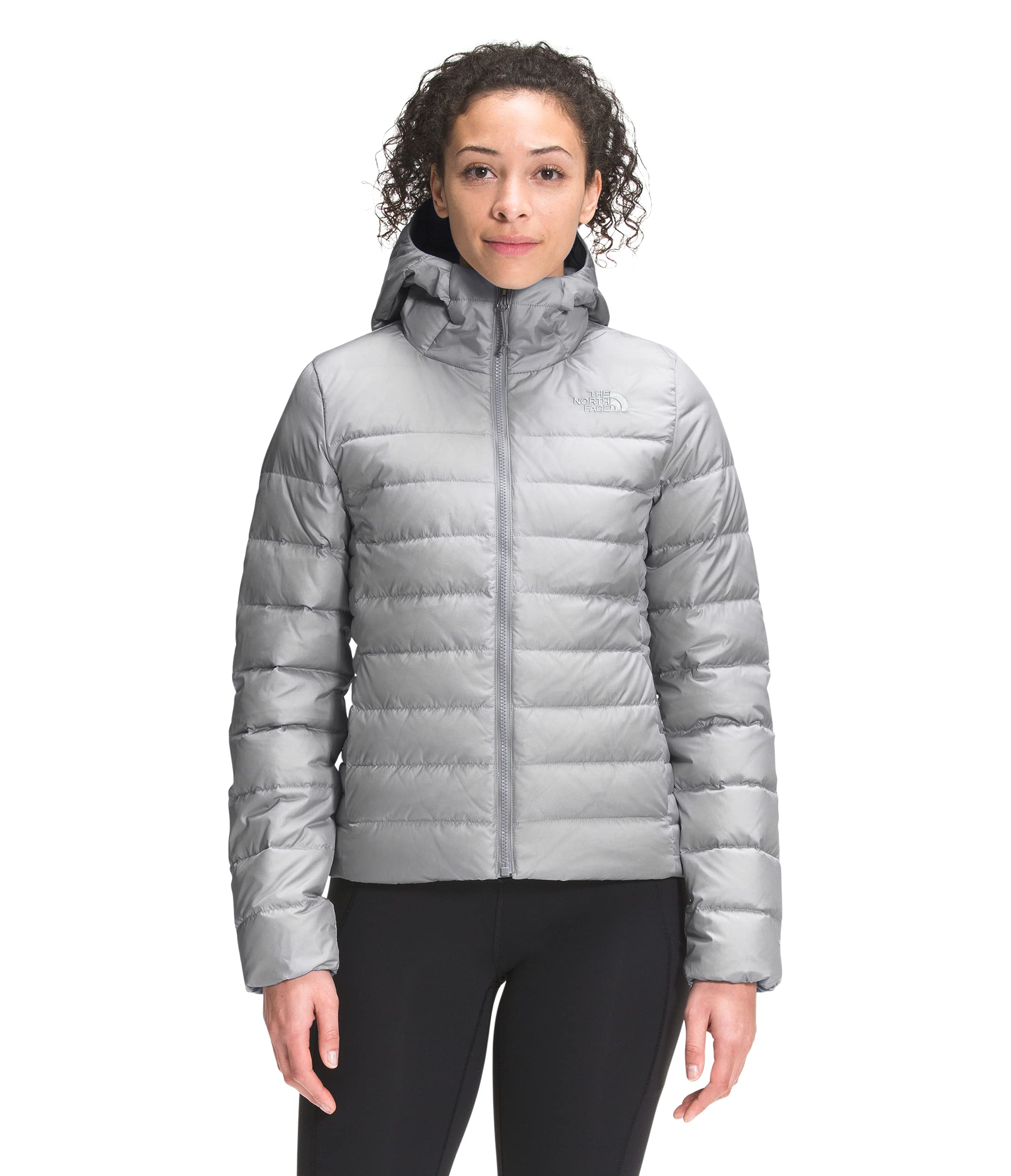 THE NORTH FACE Women's Aconcagua Fleece Hoodie - Meld Grey, X-Large Size - Warm Winter Jacket for Hiking, Camping & Outdoor Activities