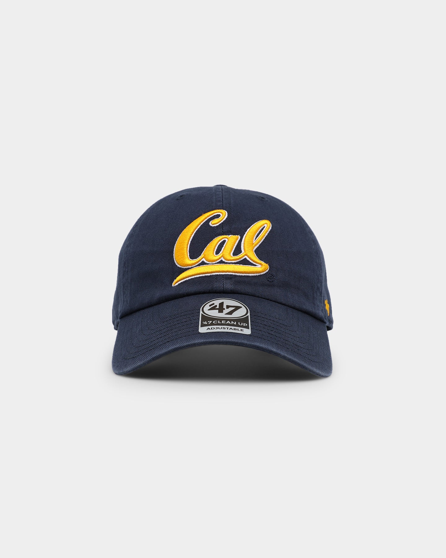 47 Brand California Berkeley Golden Bears Clean Up Strapback Hat - Navy Blue Adjustable Baseball Cap for Men & Women - Perfect for College Sports, Tailgating & Casual Wear